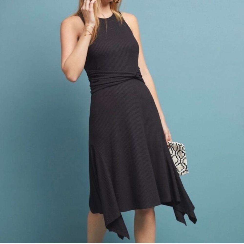 Anthropologie Kingsolver Ribbed Midi Dress